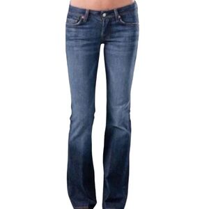 7 For All Mankind Jeans Flynt Low-Rise Bootcut Size 30